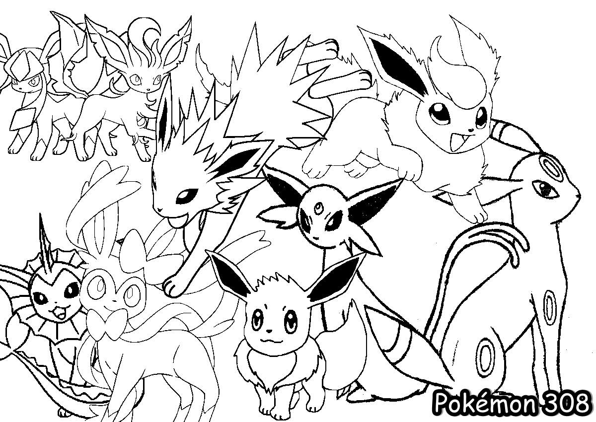 desenhos para colorir pokemon xy