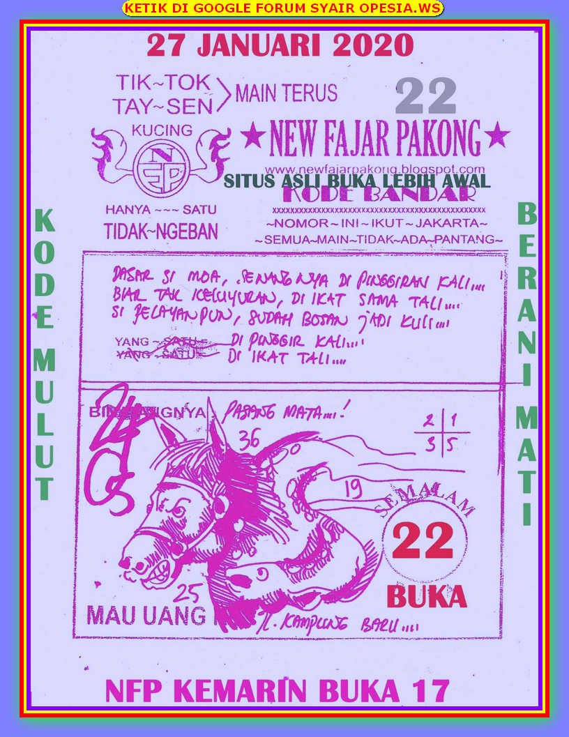 1 New Message Kode Syair Hongkong 27 Januari 2020 Forum Syair Togel Hongkong Singapura Sydney 1 New Message Kode Syair Hongkong 27 Januari 2020 Forum Syair Togel Hongkong Singapura Sydney