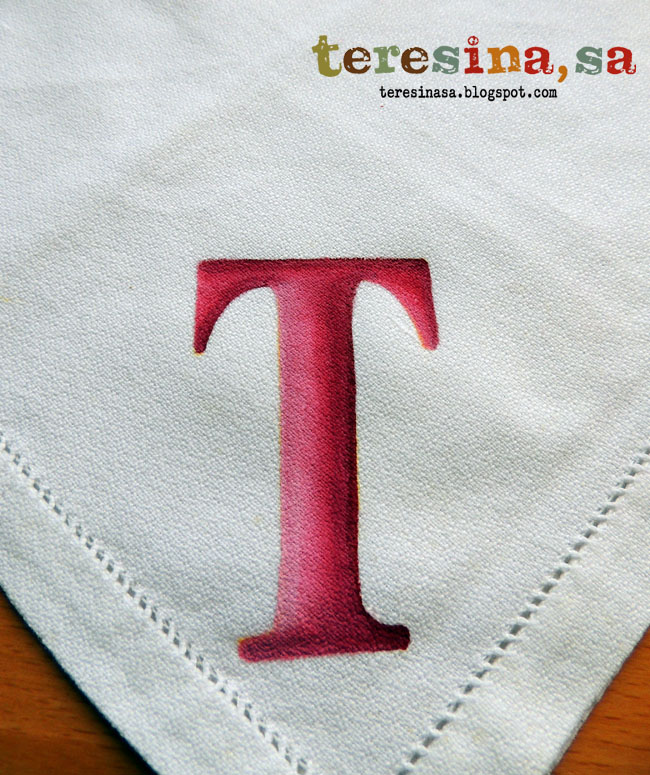 Servilleta pintada a mano