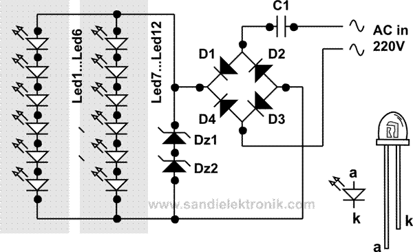 Lampu Led 220v Sandi Elektronik