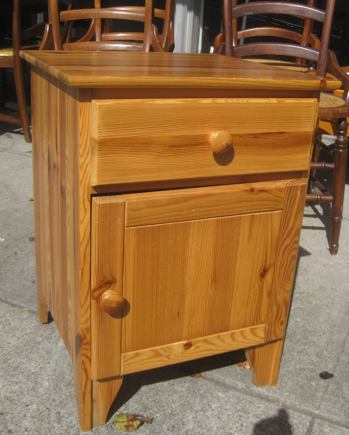 UHURU FURNITURE & COLLECTIBLES SOLD Pine Night Stand 35