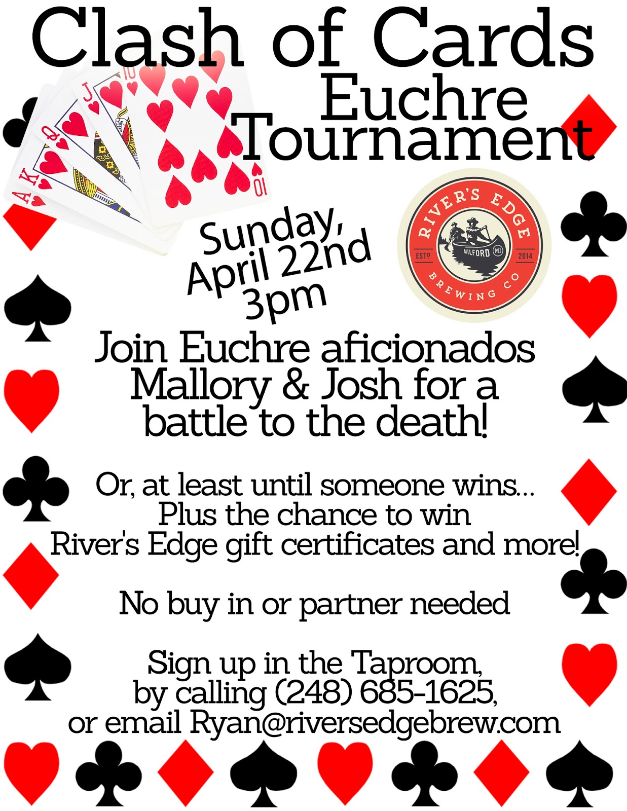 EuchreFun FREE Euchre Score Cards & Rotations Euchre Tournaments in