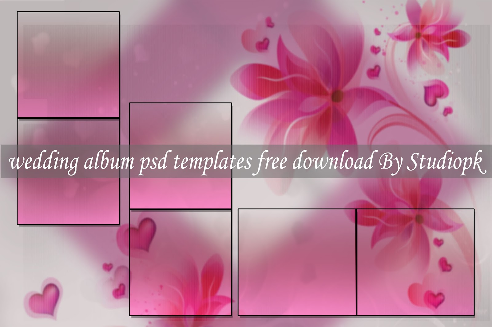 Wedding album design psd free download 17x24