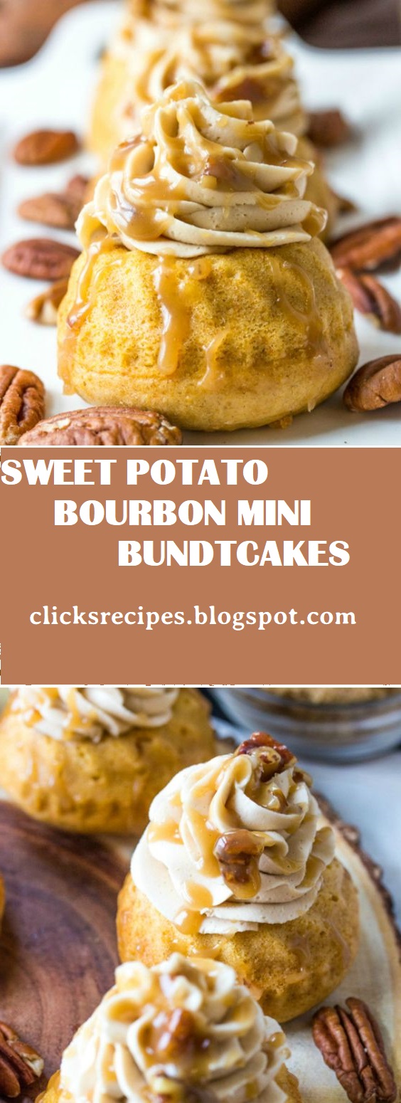 SWEET POTATO BOURBON MINI BUNDT CAKES RECIPES | Click Recipes