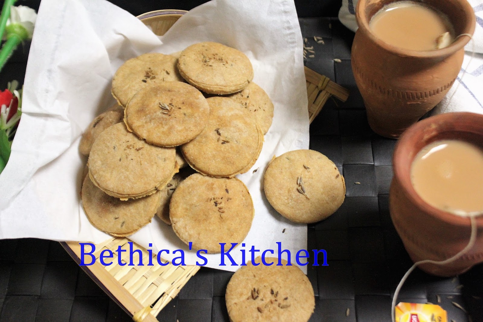 Bethica's Kitchen Flavours Eggless Whole Wheat Jeera Biscuits (Cumin