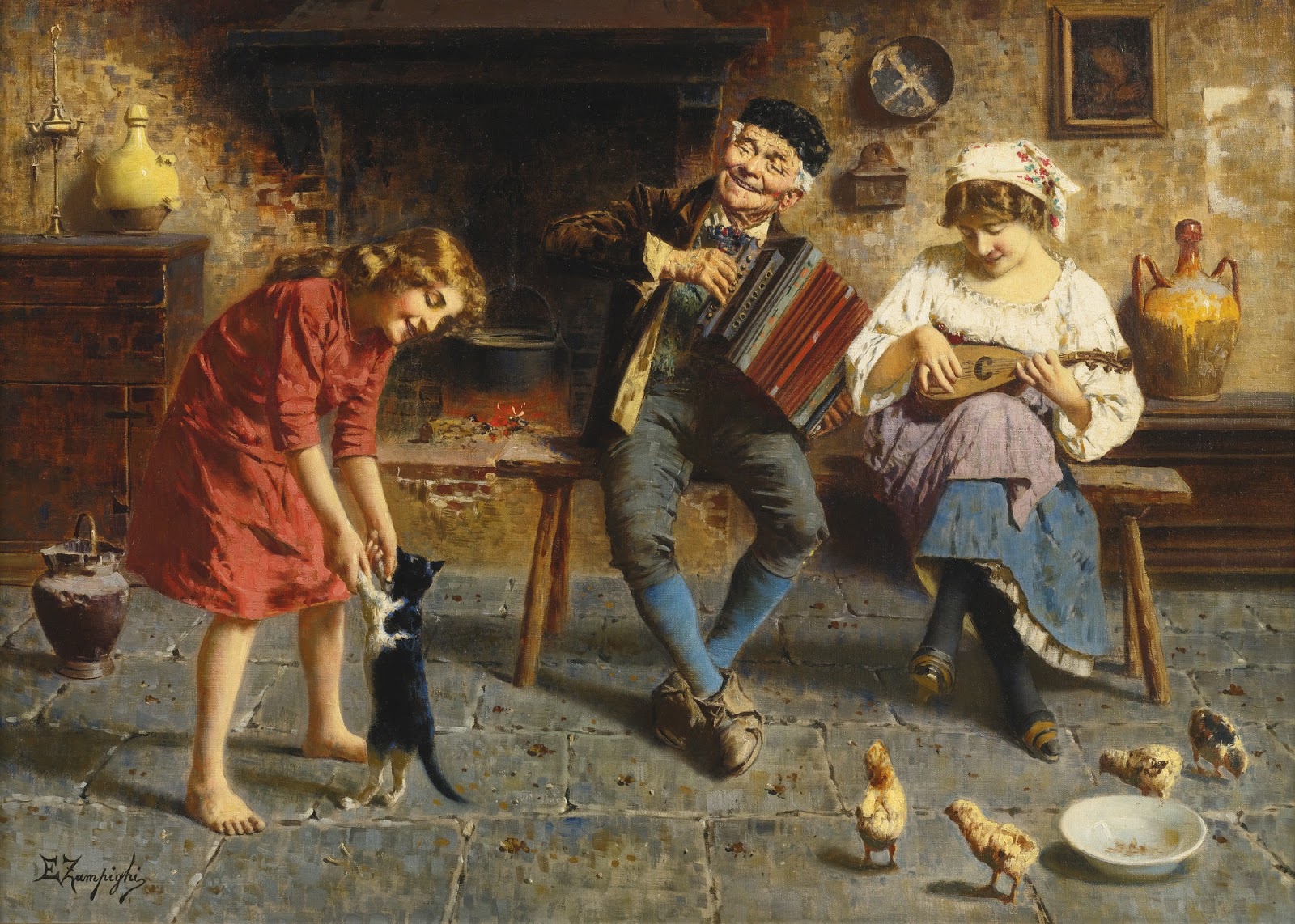 Eugenio Zampighi, il pittore Romantico Masterpiece Tutt'Art