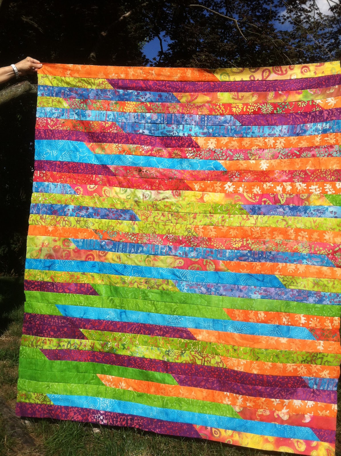 Jersey Girl Quilters The Finished Jelly Roll 1,600 inch Quilt Tops