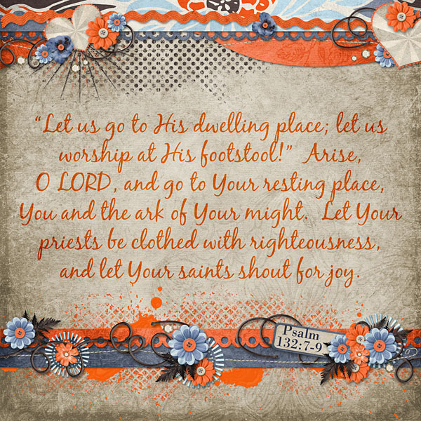 Layout for Today Saints Shout for Joy