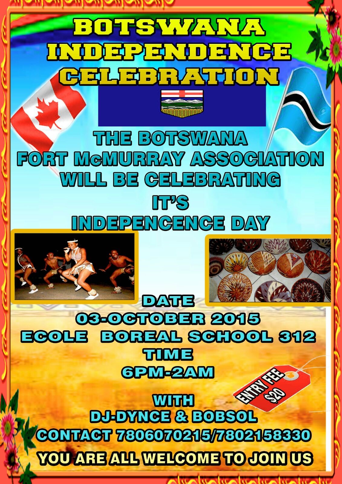 Wood Buffalo Culture: Botswana Independence Celebration