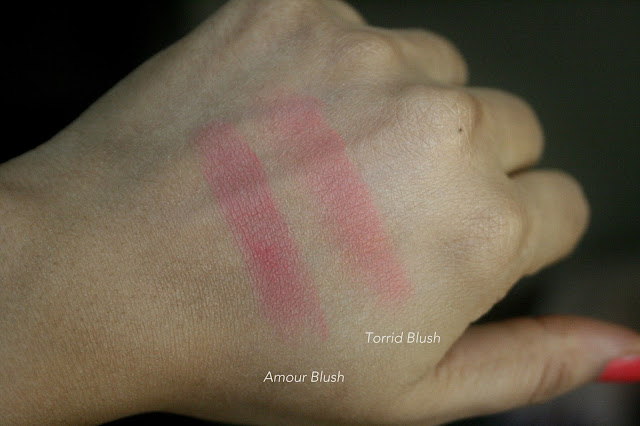 NARS Blush Refills -  Sex Appeal, Torrid, Luster, Amour Swatches