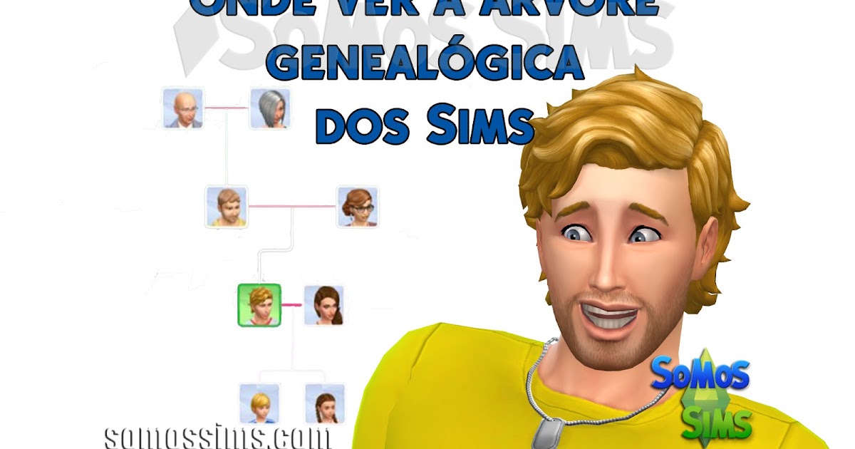 onde ver a Árvore genealógica dos sims no the sims 4 somos sims