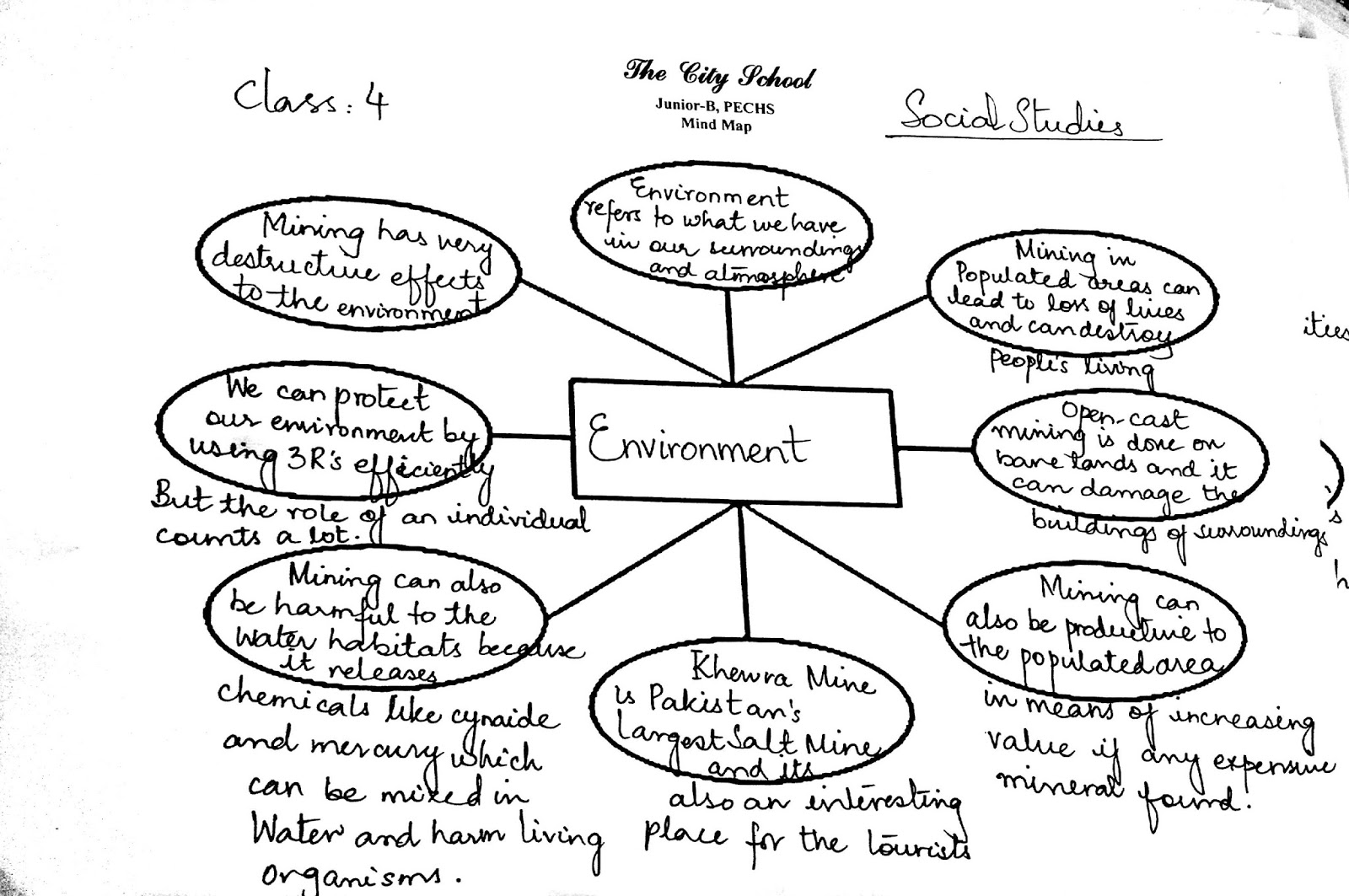 The City School: Grade 4 Social Studies Revision Worksheet