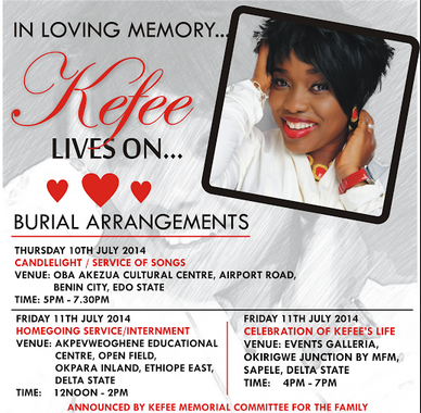 kefee burial arrangement