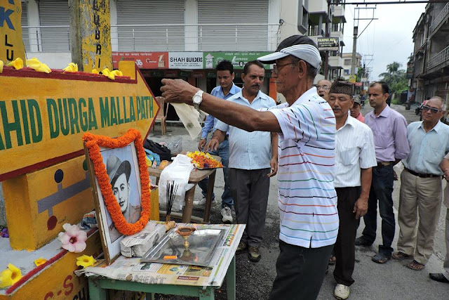 Salbari Sewa Samaj Siliguri Paid homage to Saheed Durga Malla on 'Balidaan Diwas'