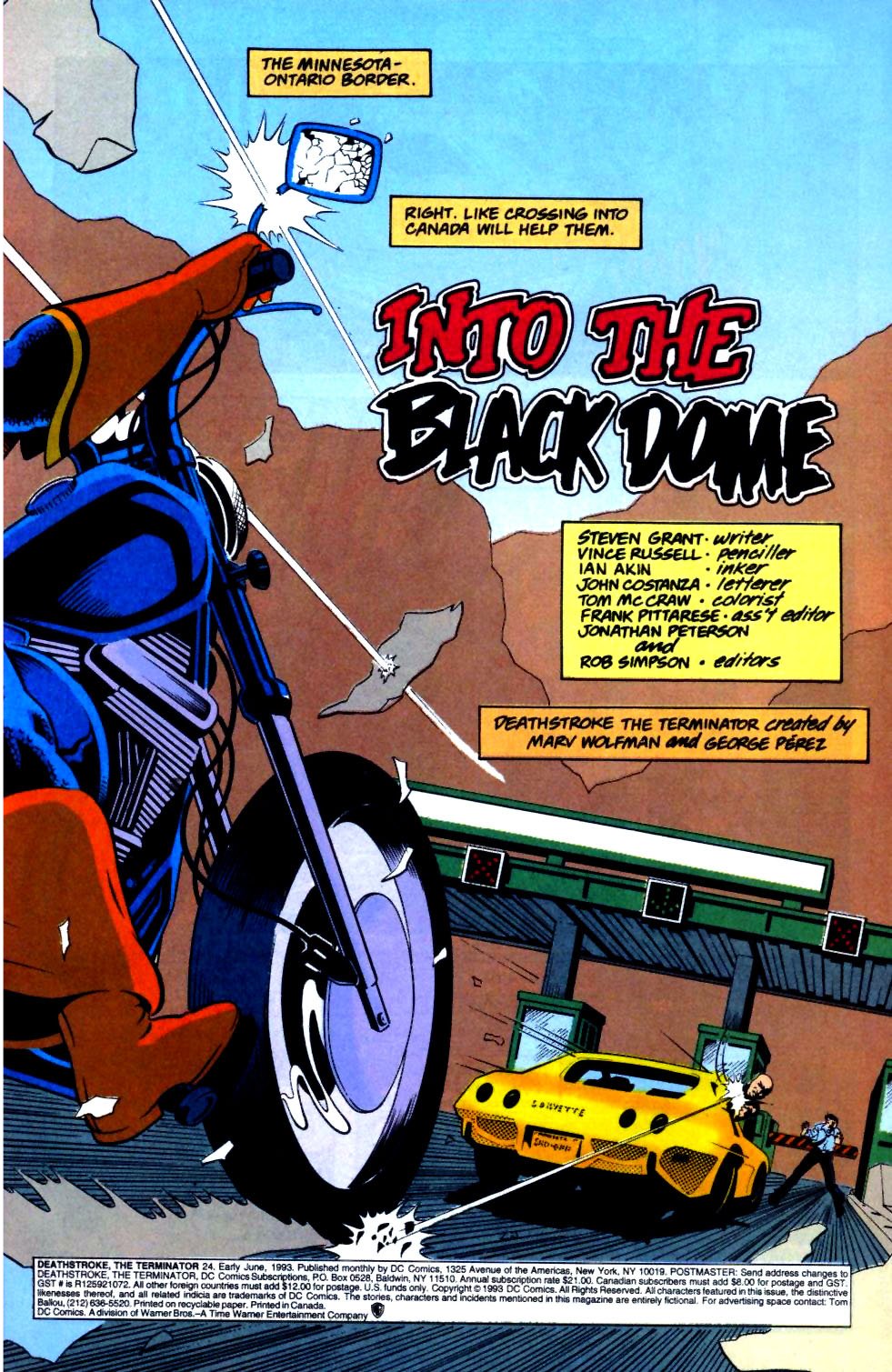 Read online Deathstroke (1991) comic -  Issue #24 - 2