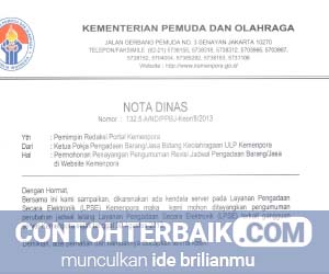 Contoh Nota Dinas Perjalanan Smansa Edu