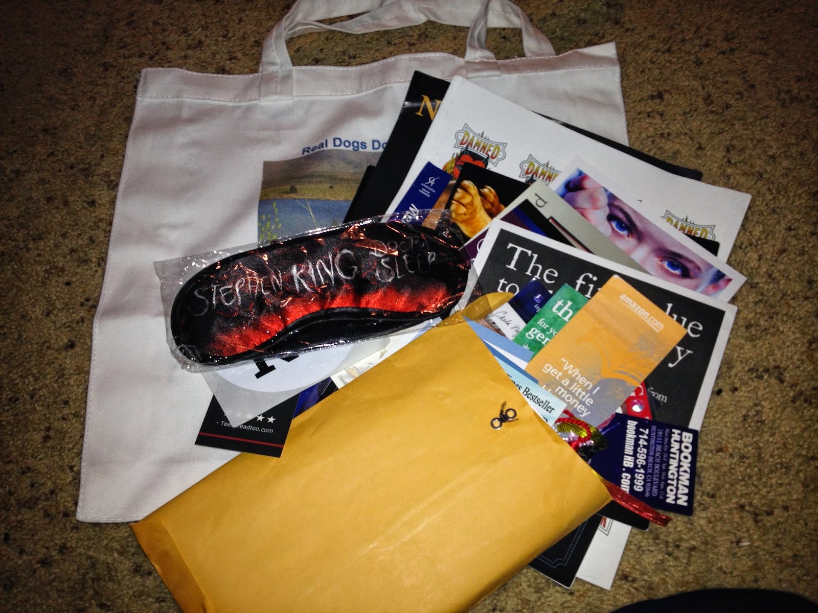 BookHounds GIEAWAY April Mystery Box a book plus tons of swag!