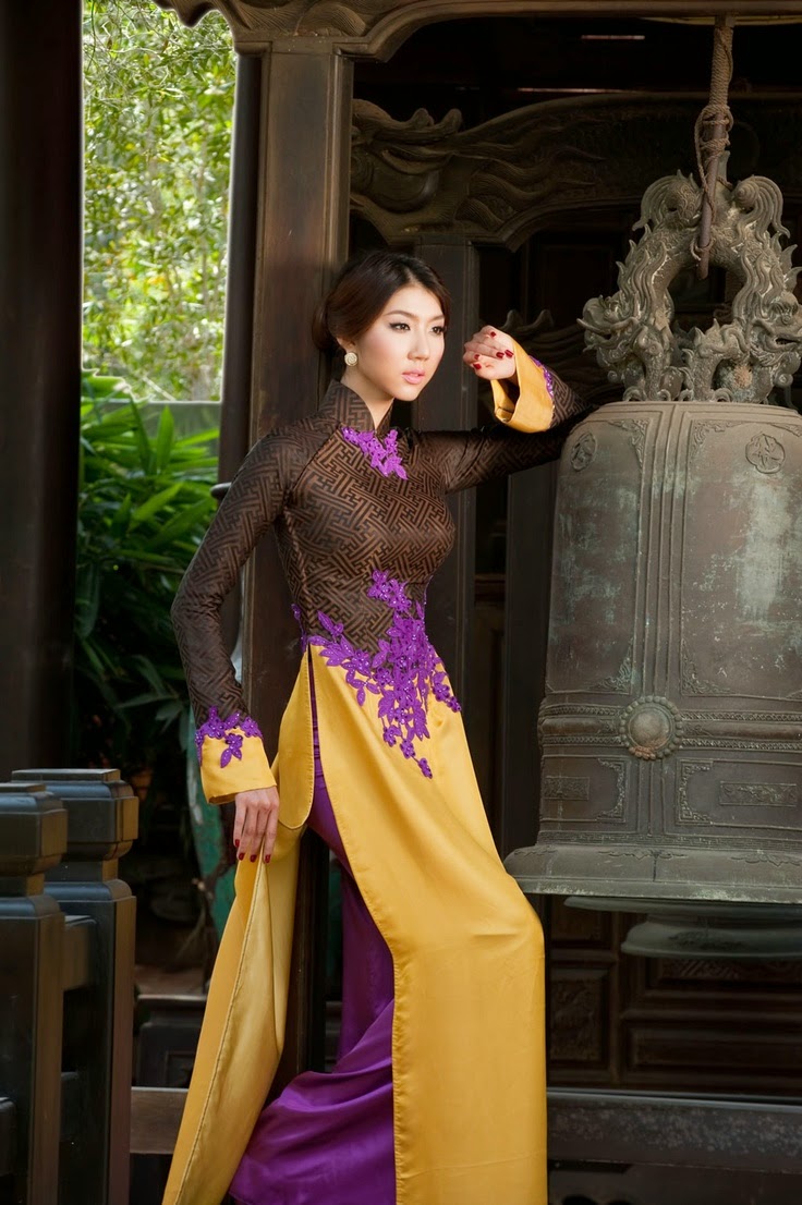 Viet Nam Food And Culture Vietnamese Traditonal Womens Dress Ao Dai 