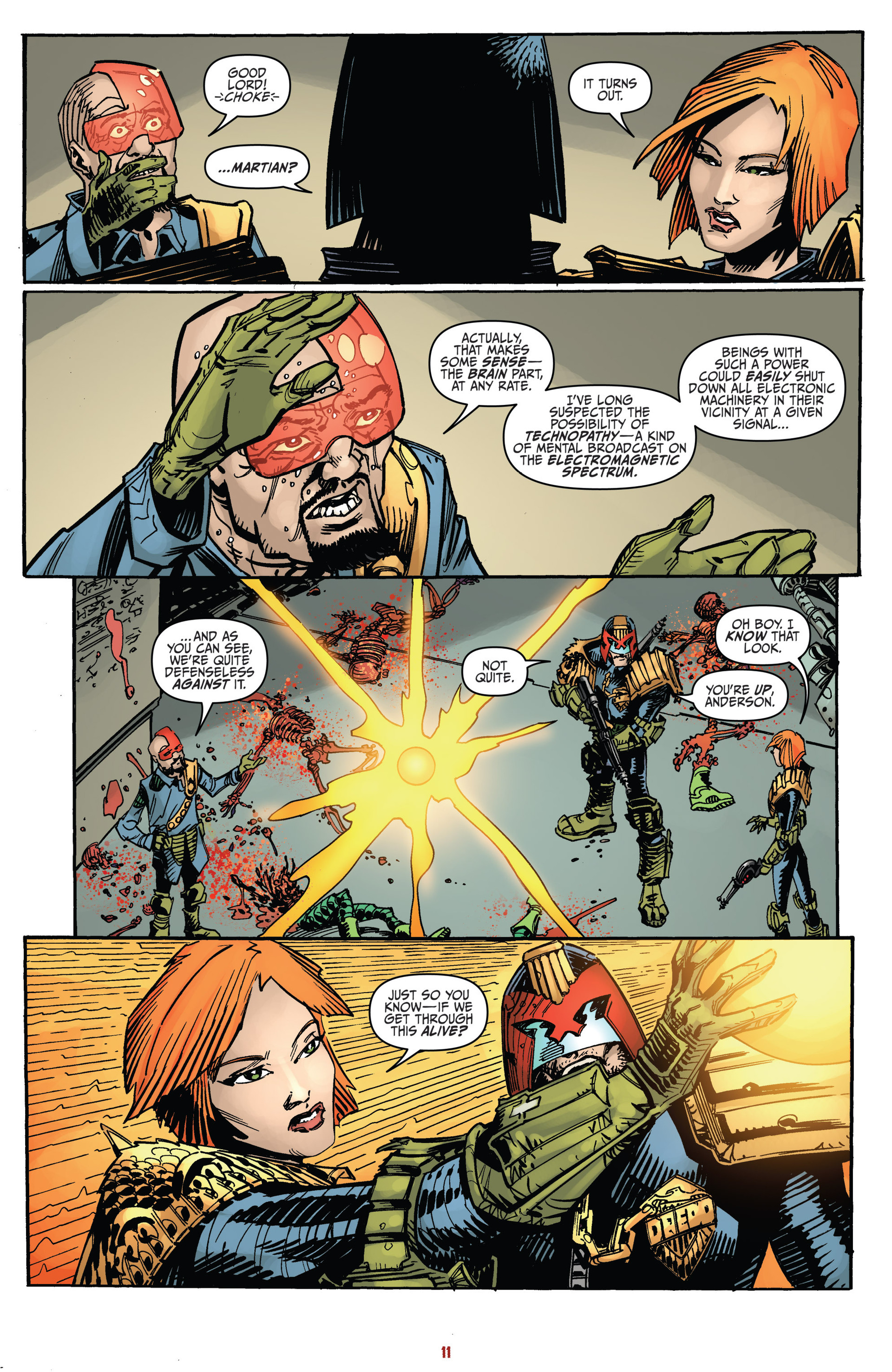Read online Mars Attacks Judge Dredd comic -  Issue #4 - 13