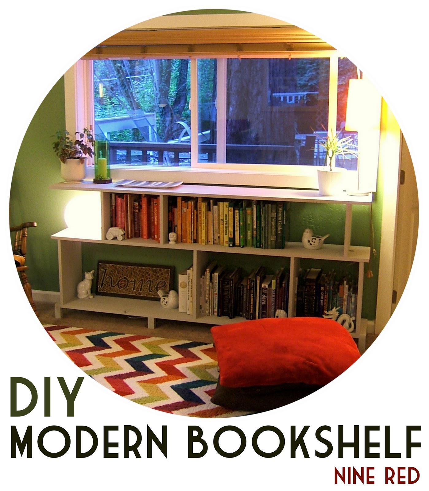 modern bookshelf plans