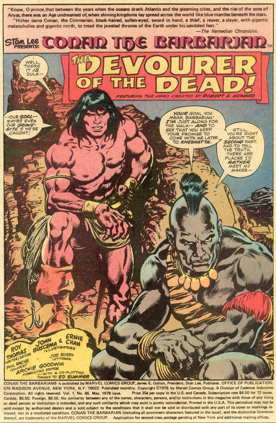 Read online Conan the Barbarian (1970) comic -  Issue #86 - 2