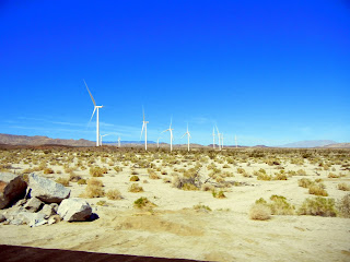 Wind turbines right by the road!