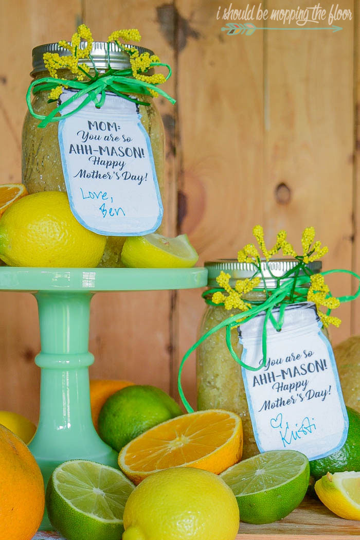 DIY Lemon Sugar Scrub + Free Printable Labels! - The Turquoise Home