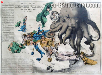 Revised edotion. Serio-comic war map for the year 1877