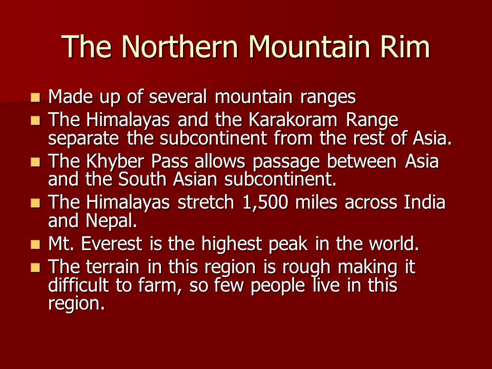 The Northern Mountain Ranges in India Indian Minerology