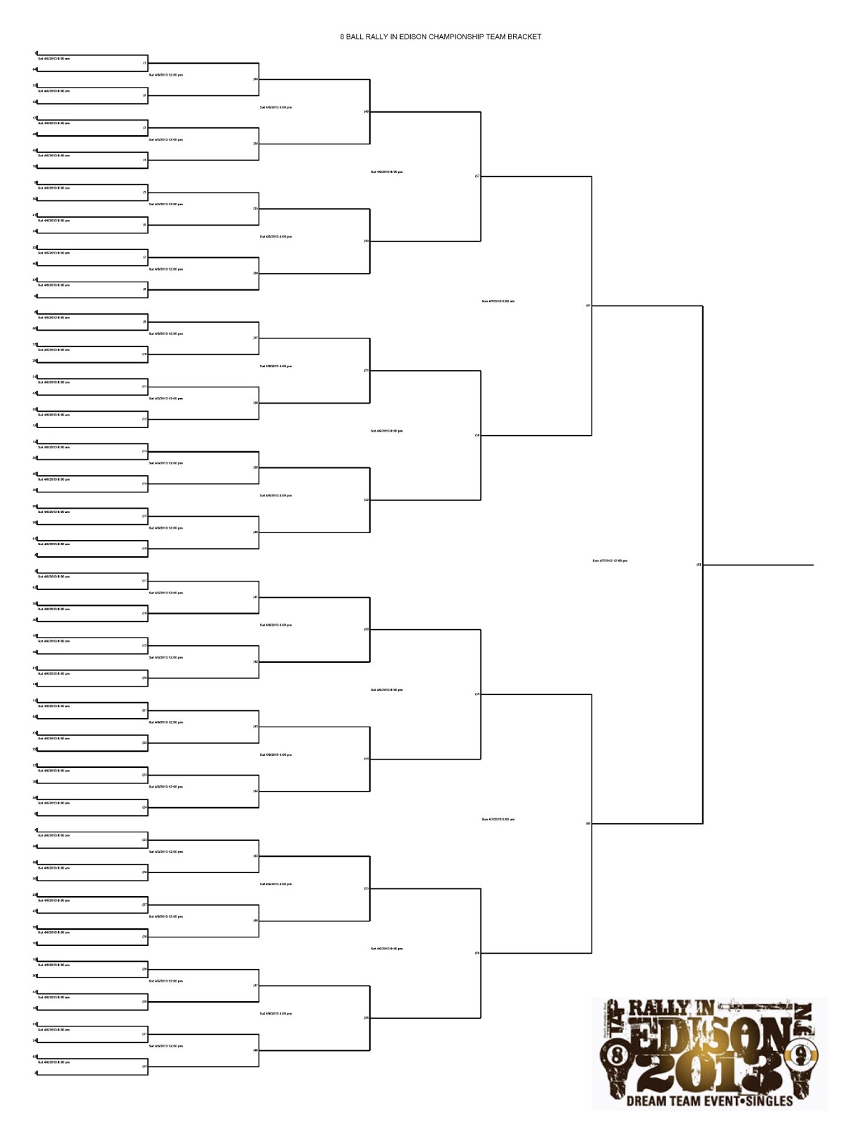 TAP Pool's Amateur Tour, LLC: 2013 8-Ball Dream Team Edision
