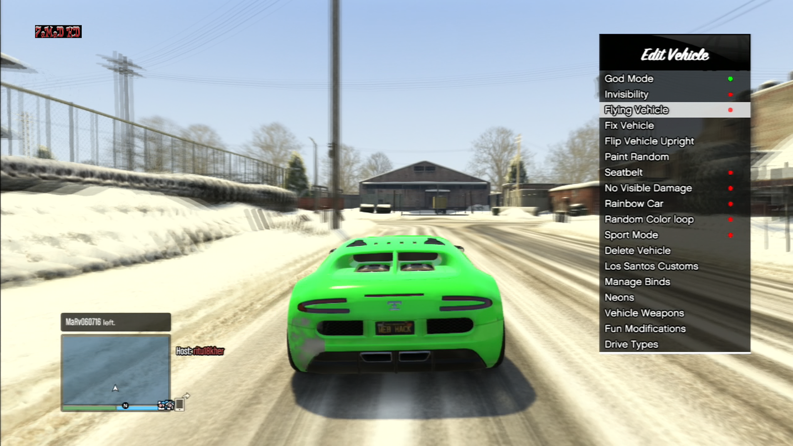 مود منيو قراند 5 ع اخر تحديث 1 27 Yourself 2 4 3 Sprx By7amad