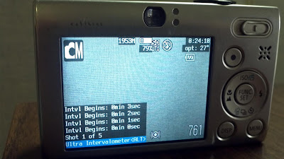 Ultra Intervalometer, CHDK, screen, Canon, install, script