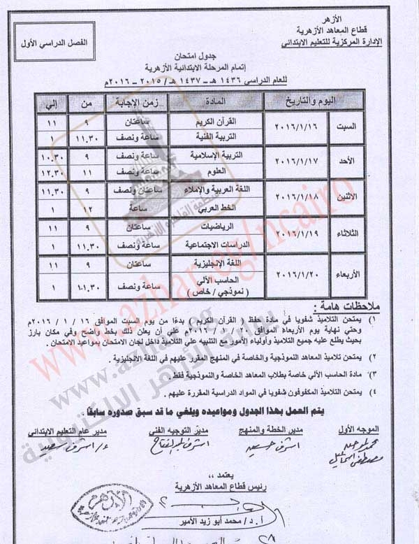 الازهر: جدول امتحانات نصف العام 2016 "الإبتدائى والإعدادى والثانوى" بعد التعديل عليه %25D8%25A7%25D9%2584%25D8%25AC%25D8%25AF%25D9%2588%25D9%2584%2B%25D8%25A8%25D8%25B9%25D8%25AF%2B%25D8%25A7%25D9%2584%25D8%25AA%25D8%25B9%25D8%25AF%25D9%258A%25D9%2584_004