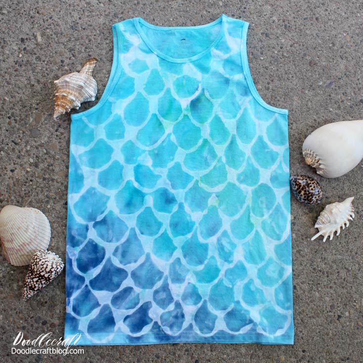Mermaid Scales Tie Dye Shirt Diy Tie Dye Your Summer