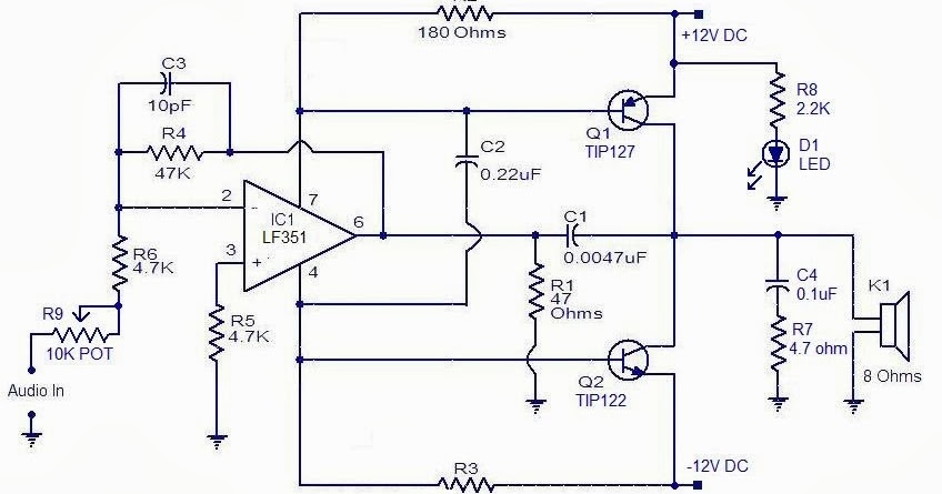 10 Watt Audio Power Amplifier Circuit Diagram | Super Circuit Diagram