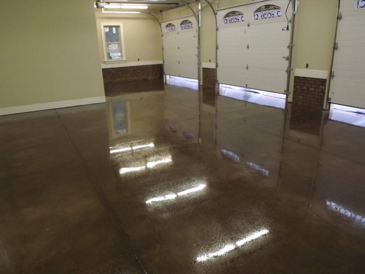 Atlantic Coast Concrete Intregal Colored Garage with Epoxy and Urethane top Coat