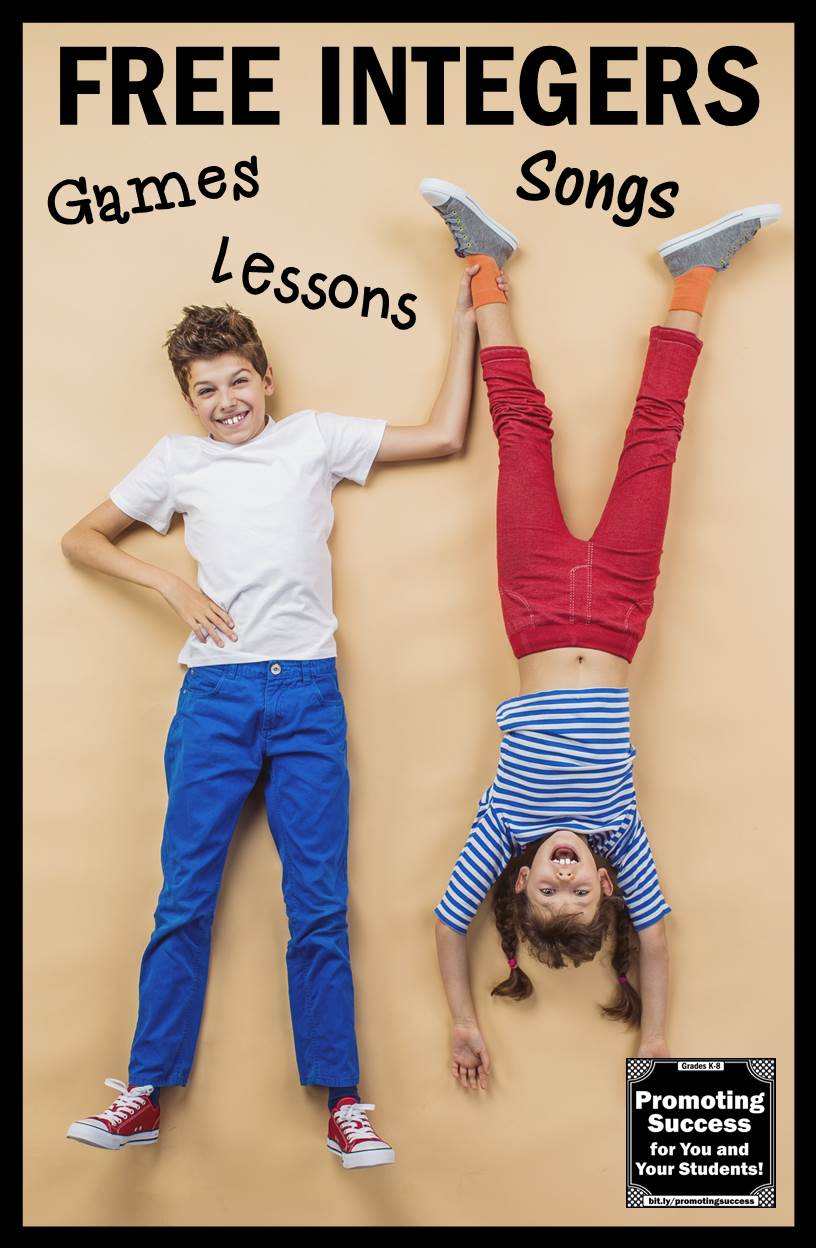 Promoting Success: Free Integers Lessons, Songs & Games