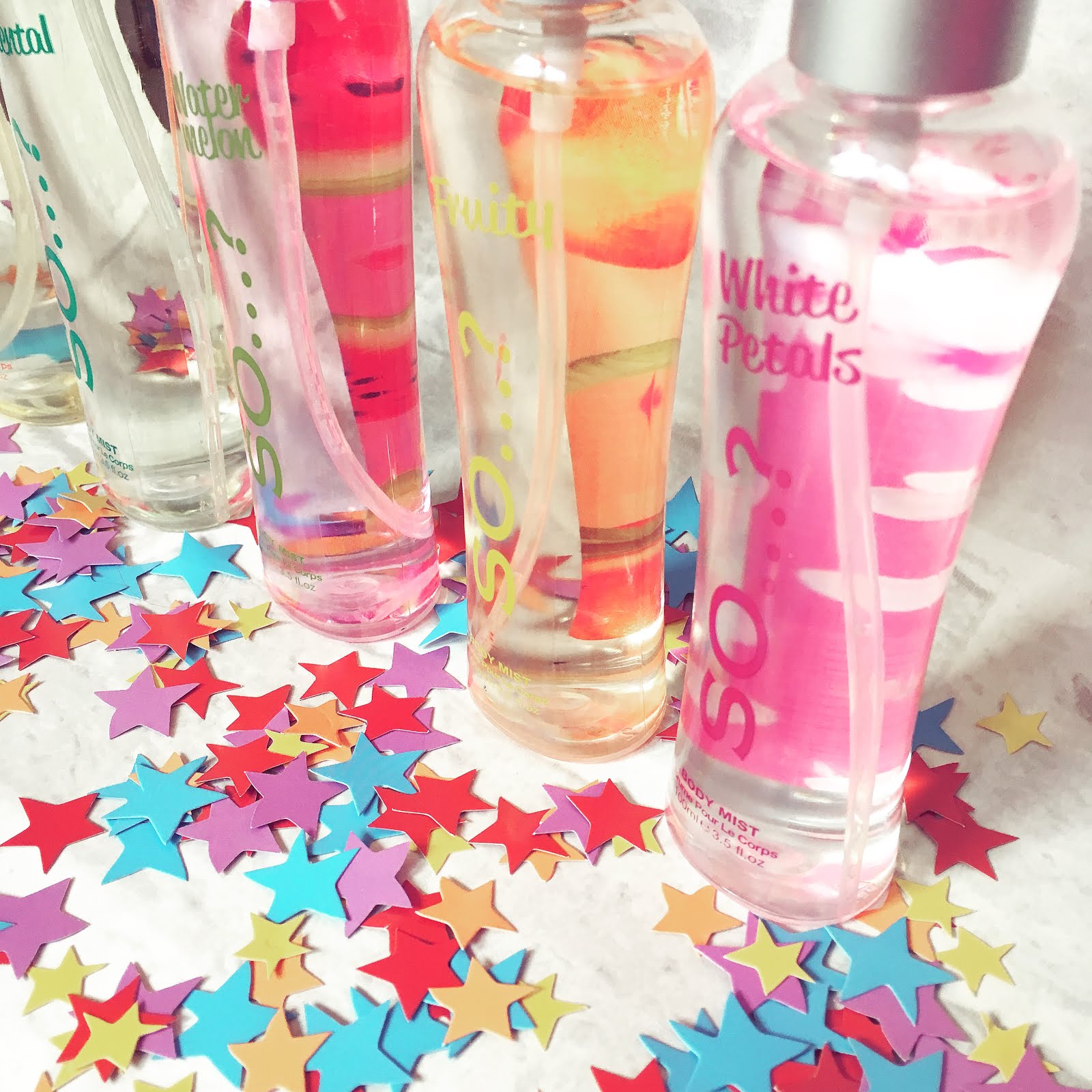 So white online petals body mist