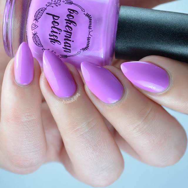 purple neon nail polish