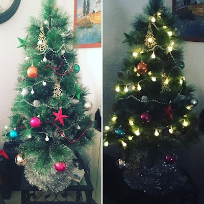 árbol de navidad, luces de navidad, navidad, 