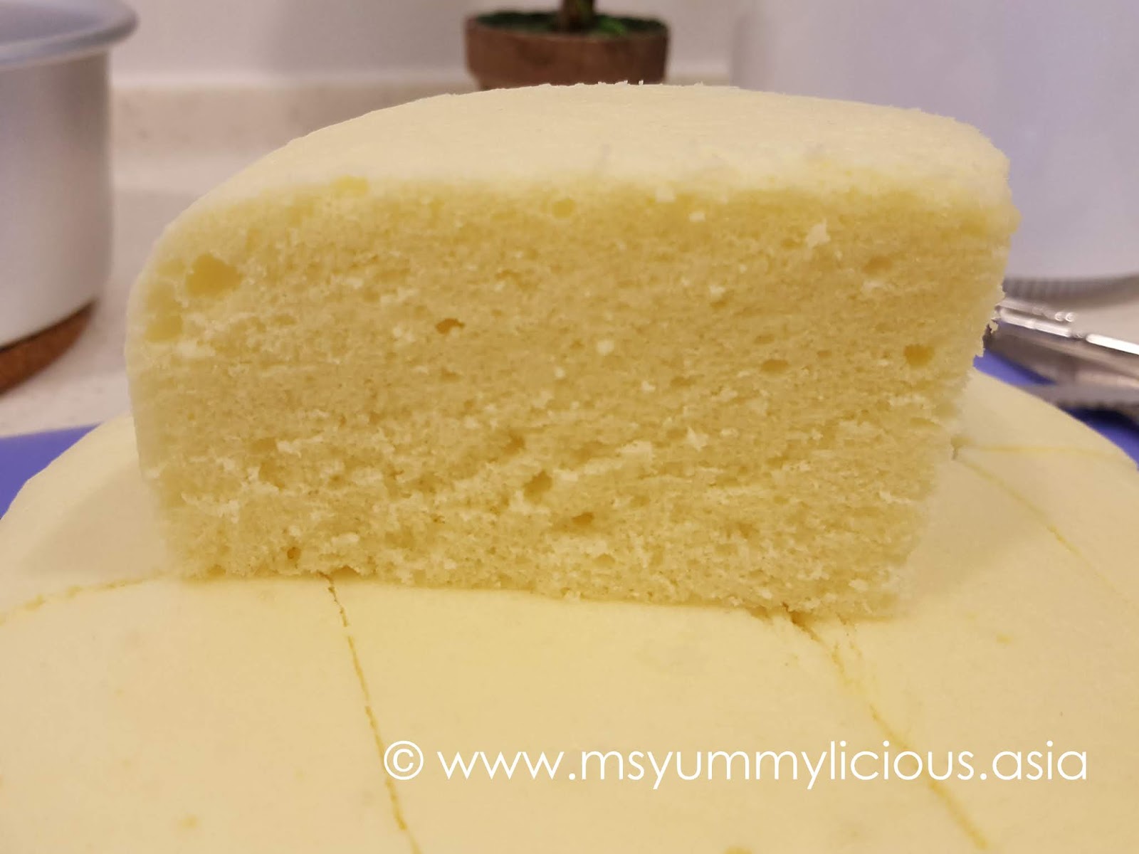 3Ingredient Steamed Sponge Cake Yummylicious + Babylicious