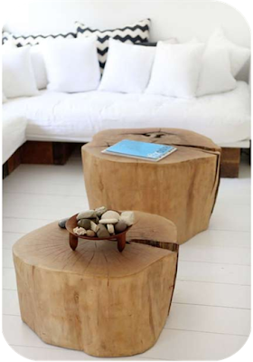 4 Family: Muebles hechos con troncos de árbol