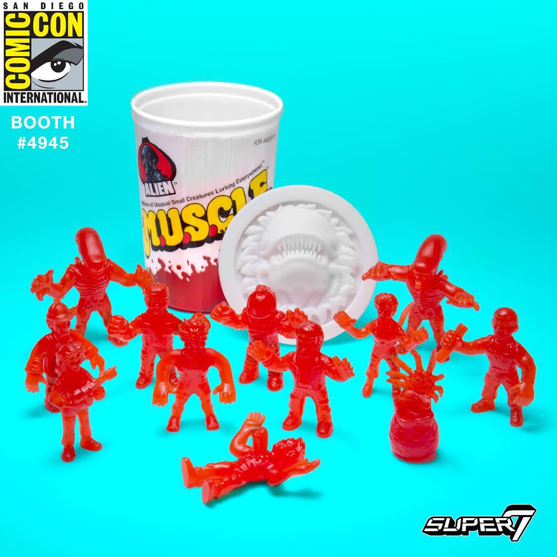 Aliens M.U.S.C.L.E Figures Powerloader /& Alien Queen Super 7 Rare Red BOXED MINT