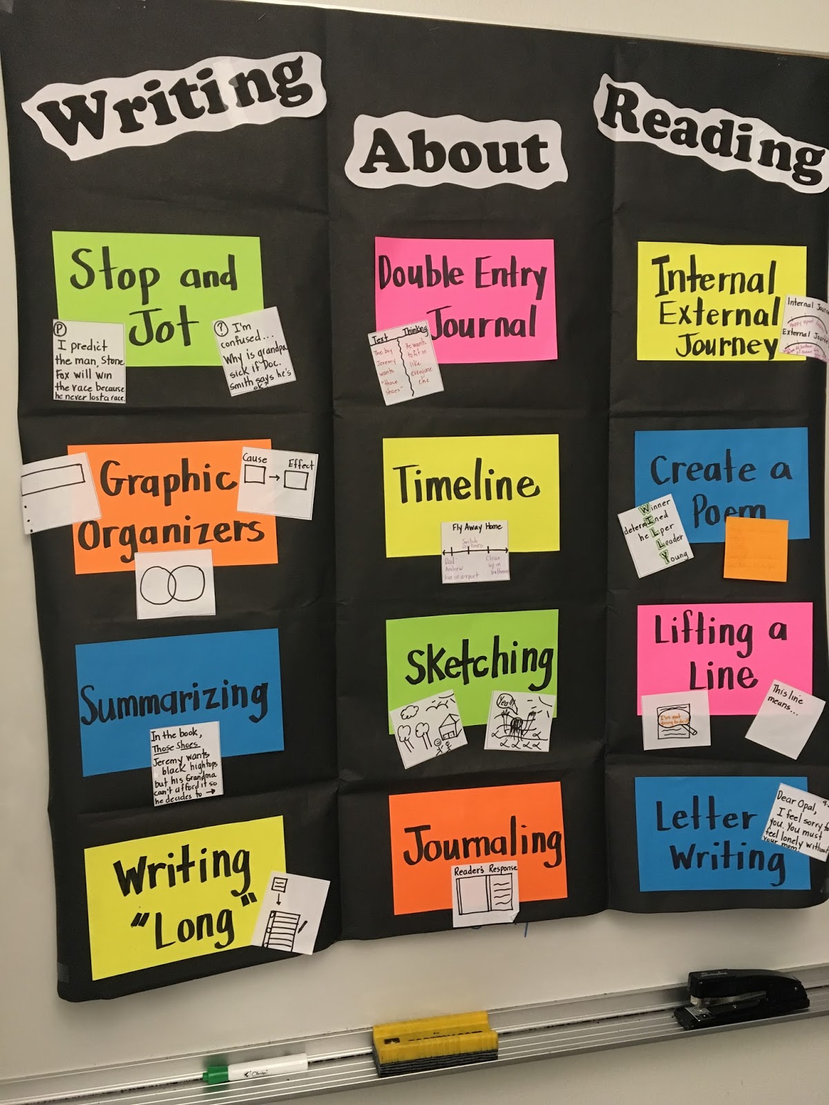 Scissors and Crayons Writing about Reading