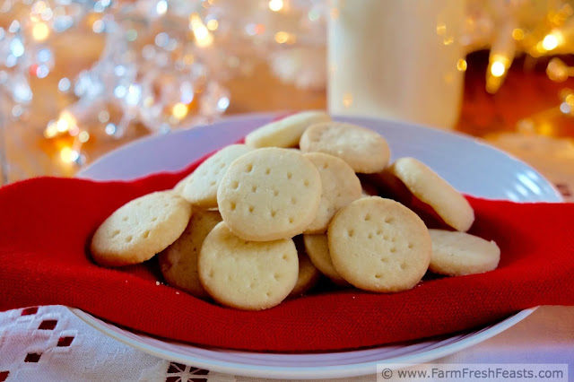 A recipe for Scottish shortbread made the way my Scottish grandma made it--4 simple ingredients, small pieces, and plenty of time to ripen before serving. This is the ultimate make ahead Christmas cookie.