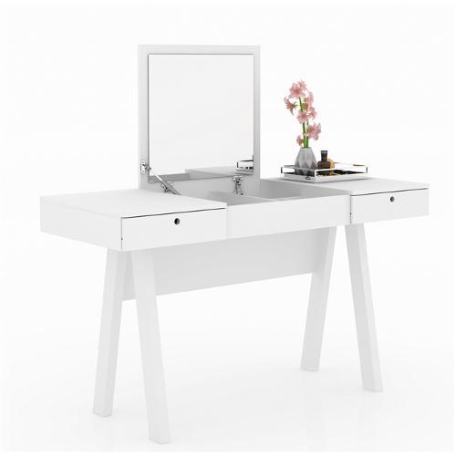 Penteadeira tipo Escrivaninha. Blog Achados de Decoração