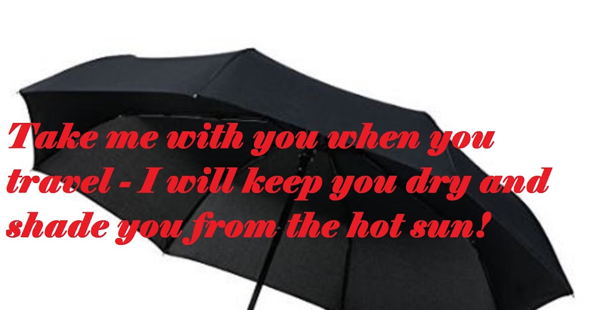 TRAVEL TIP OF THE DAY TAKE AN UMBRELLA 3.30.2017 TRAVEL TIPS