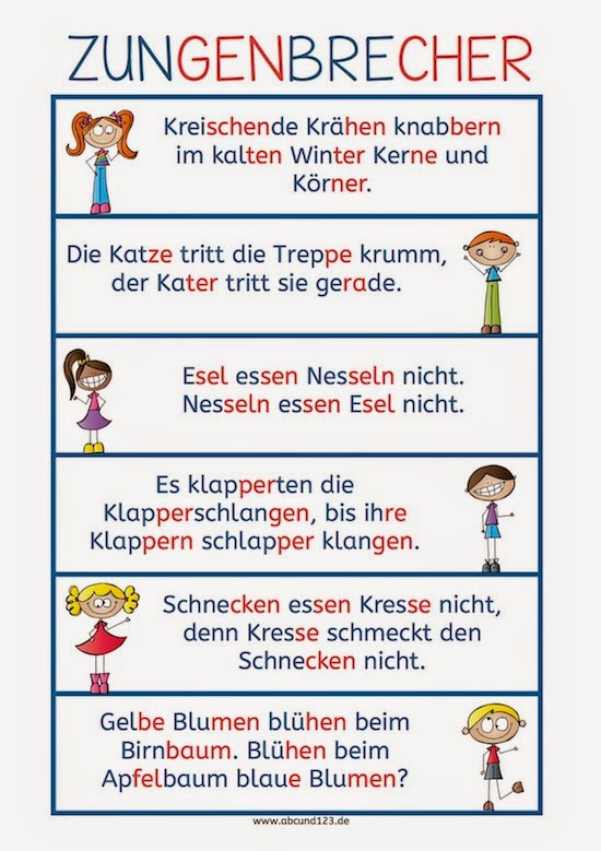 Eine kleine Deutschkiste: Zungenbrecher