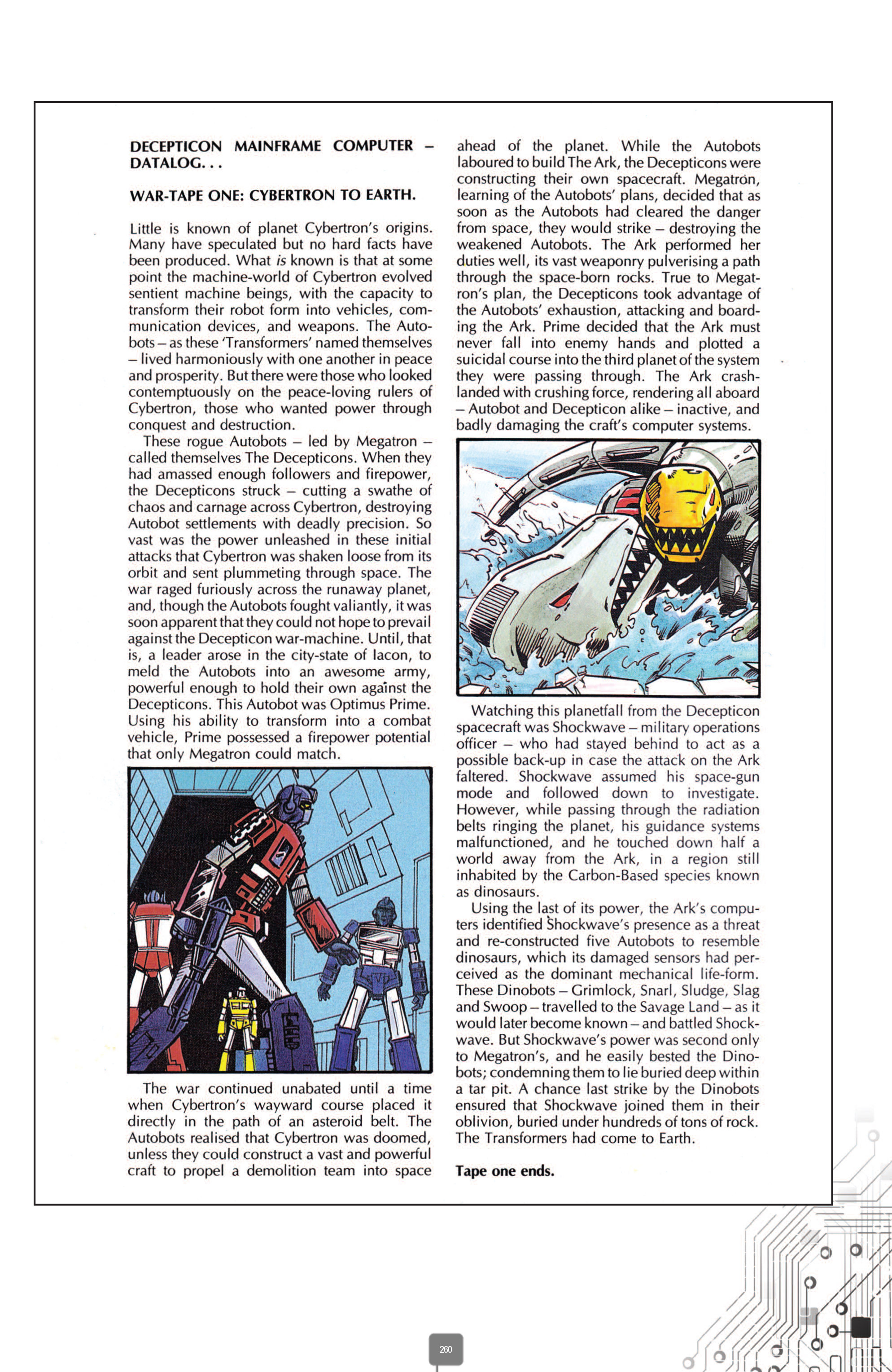 Read online The Transformers Classics UK comic -  Issue # TPB 2 - 261