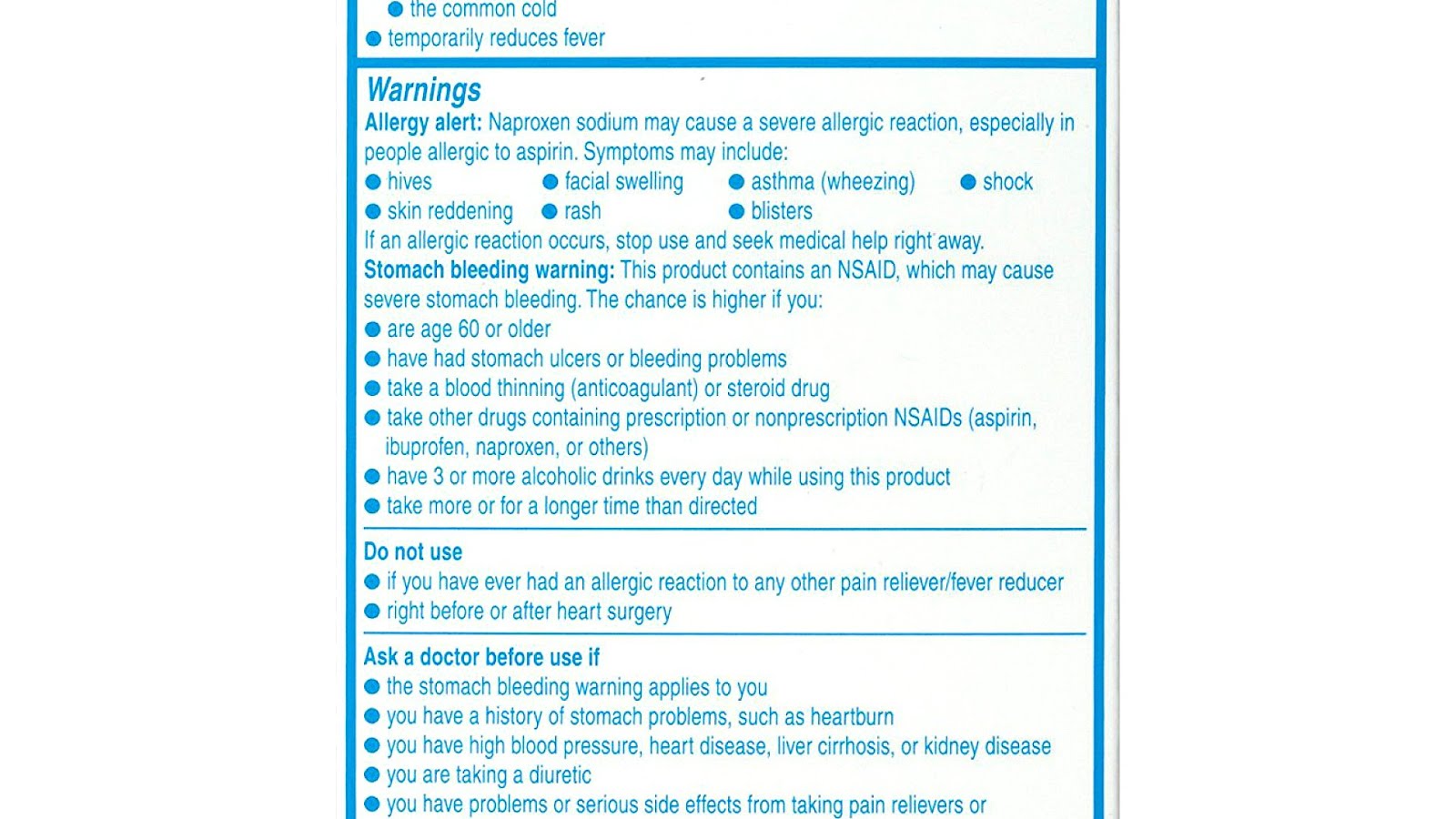 Side Effects For Naproxen Effect Choices